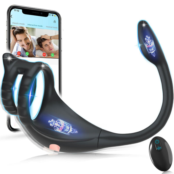 Double Delight Vibrating Penis Ring for Dual Sensations